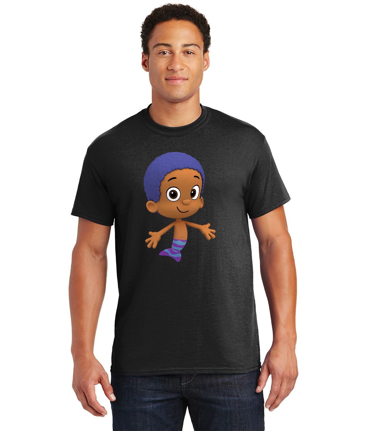 Bubble Guppies Goby Cartoon Logo Customized Design on Unisex Tshirt Tee