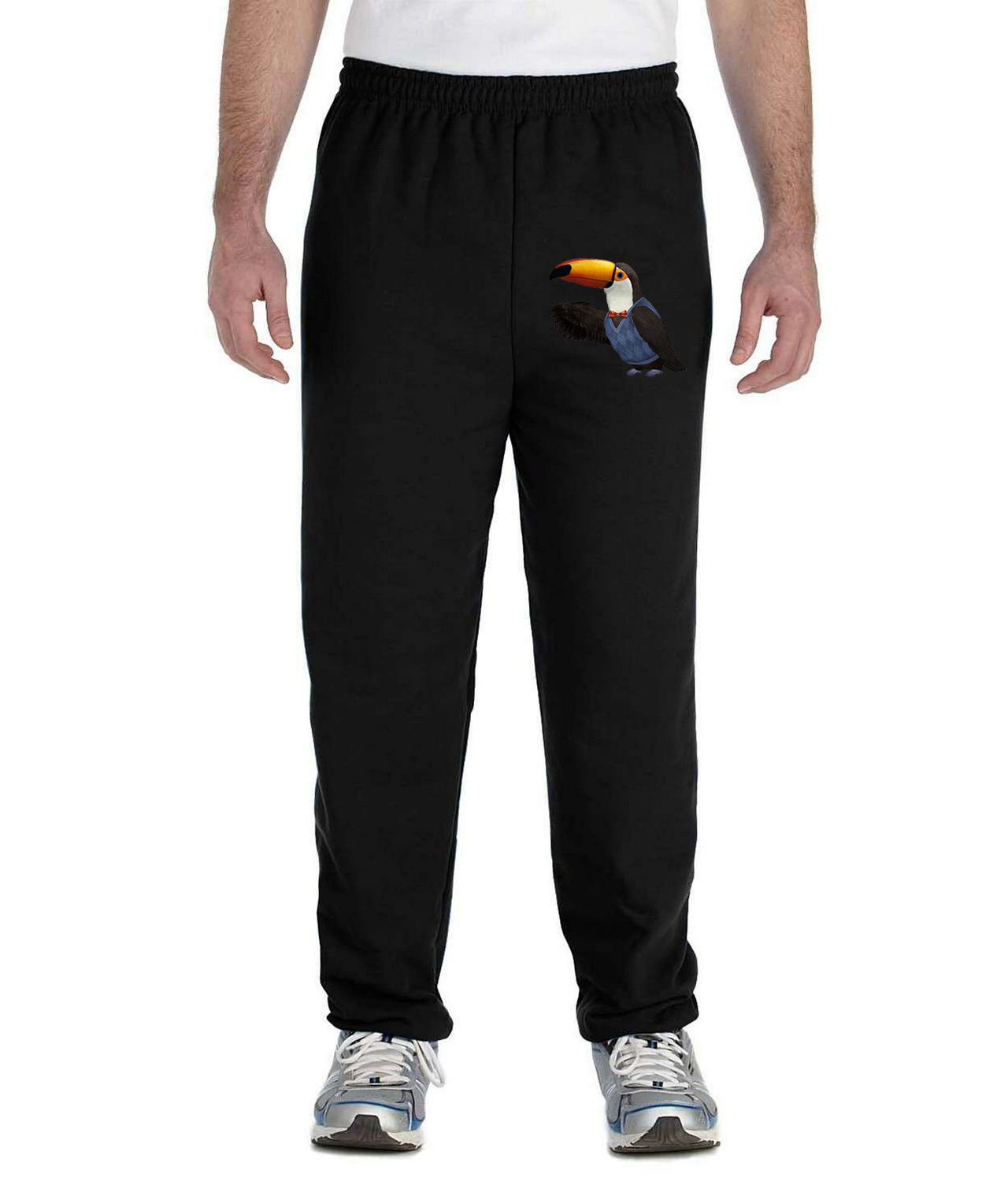 3rd & Bird Mr. Beakman Cartoon Logo Symbol Emblem Customized Design on Unisex Closed-Bottom Sweatpants