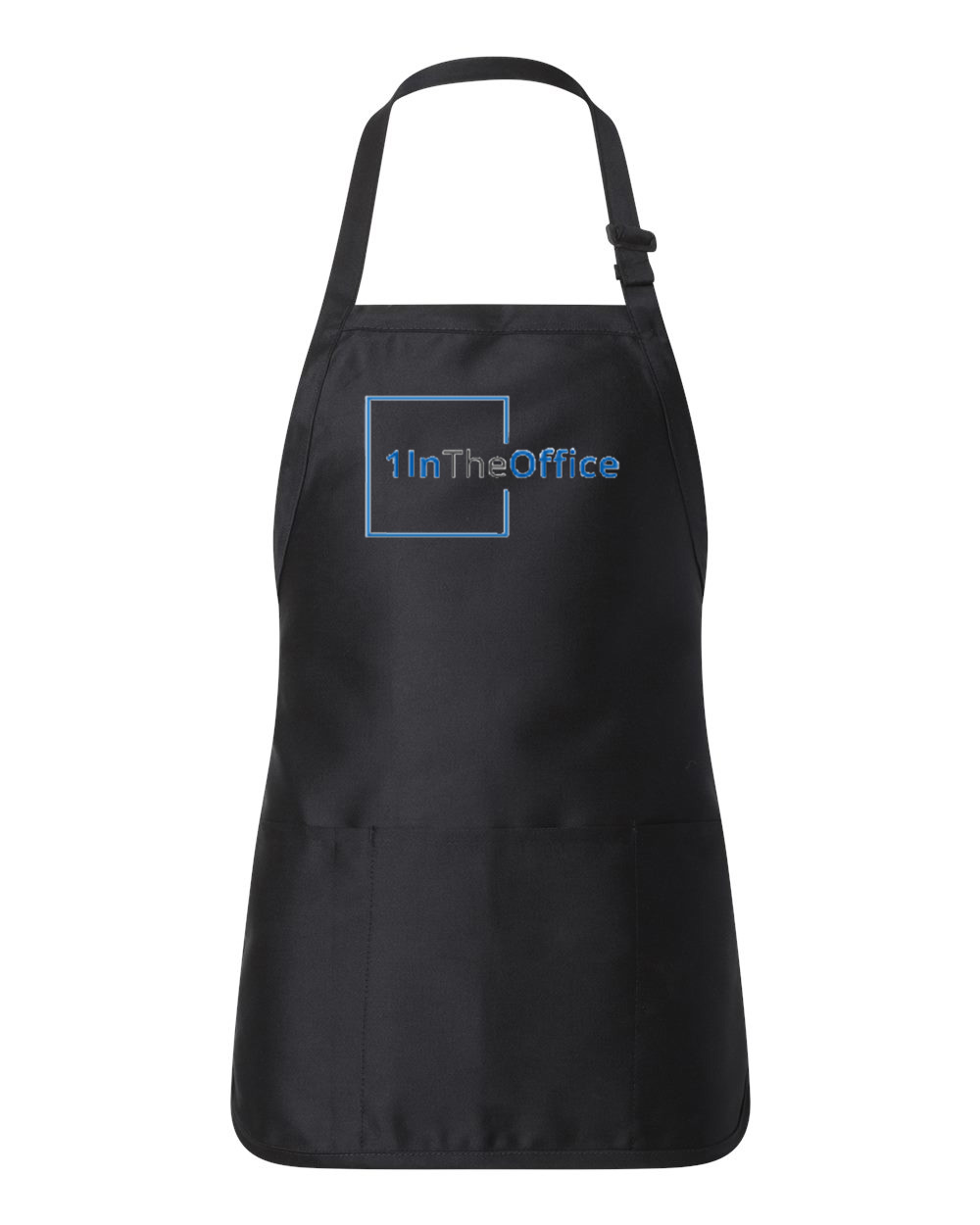 1InTheOffice - Office Supplies Company Logo Symbol Emblem Customized Design on Full-Length Apron with Pouch Pocket