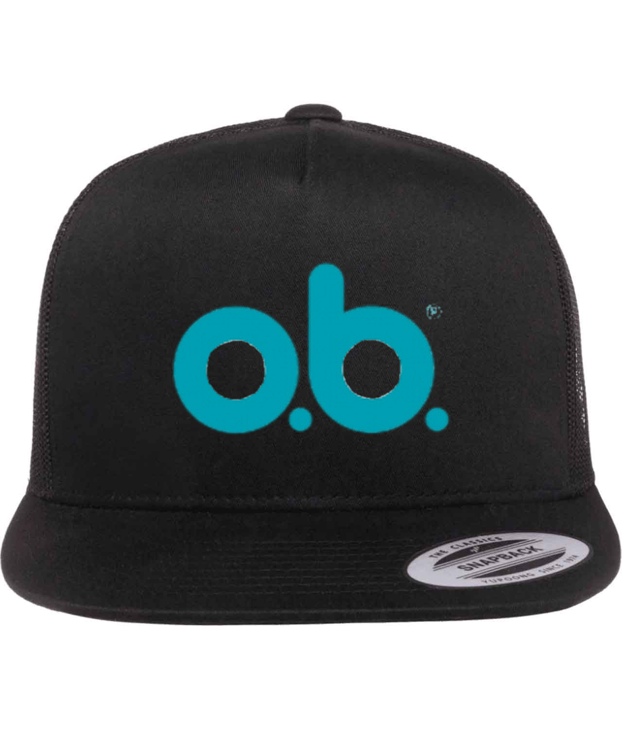 Ob - Personal Care Company Logo Symbol Emblem Customized Design on Classic Trucker Cap Hat