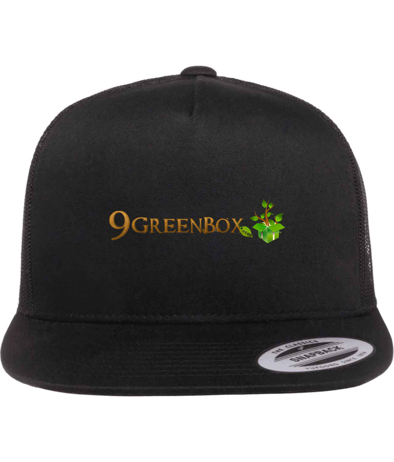3Greenbox - Home & Garden Company Logo Symbol Emblem Customized Design on Classic Trucker Cap Hat
