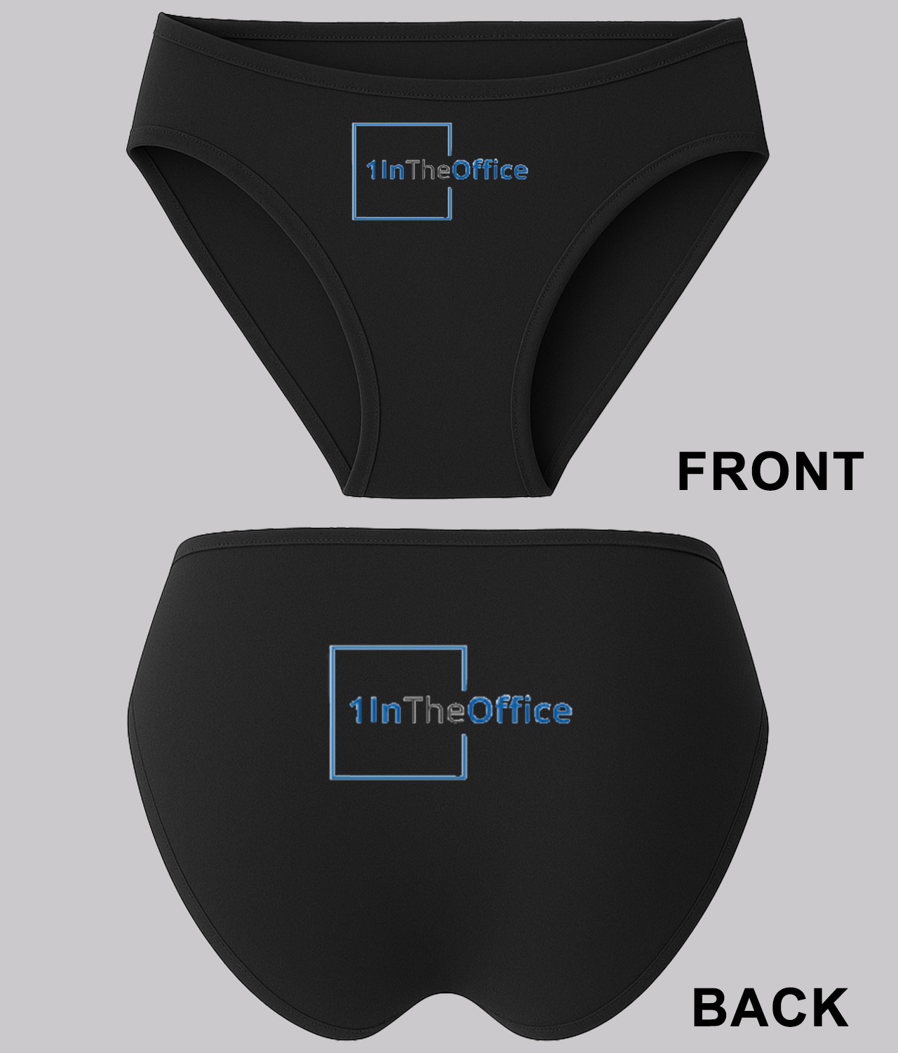 1InTheOffice - Office Supplies Company Household Logo Symbol Emblem Customized Design on Women's Plus Size Bikini Brief Underwear