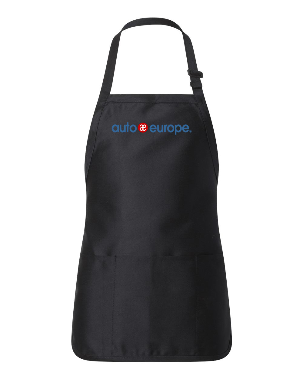 Auto Europe Car Rental Logo Symbol Emblem Customized Design on Full-Length Apron with Pouch Pocket