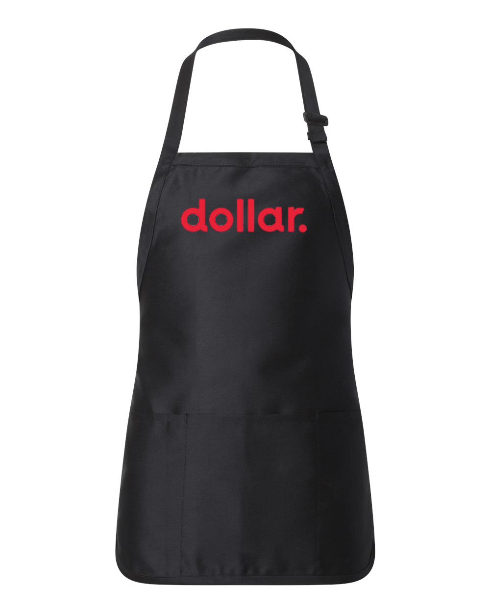 Dollar Rent A Car Logo Symbol Emblem Customized Design on Full-Length Apron with Pouch Pocket