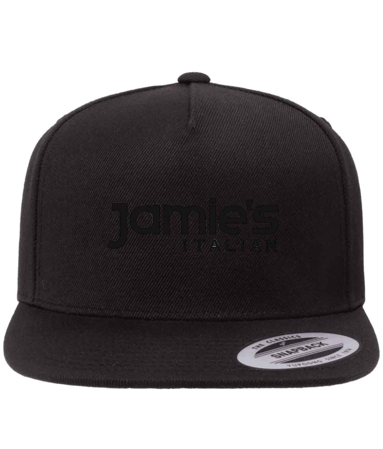 Jamie's Italian Logo Symbol Emblem Customized Design on Wool 5-Panel Cap Hat