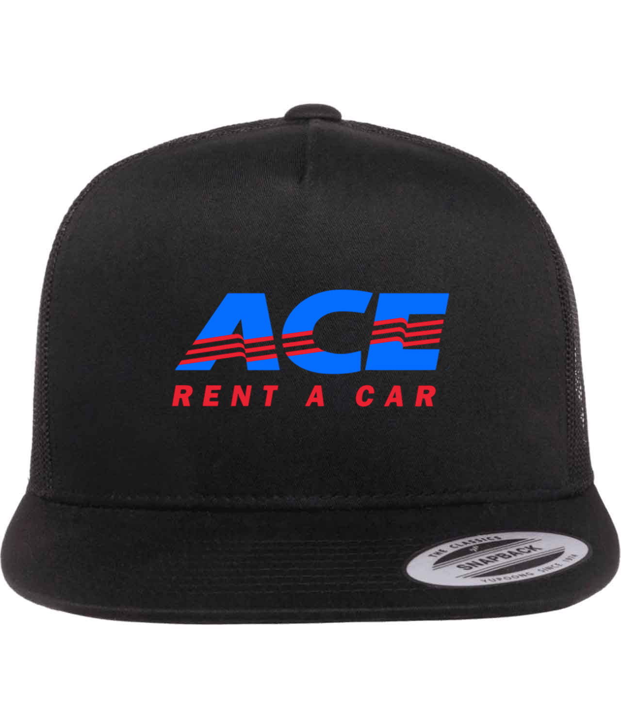 ACE Rent A Car Logo Symbol Emblem Customized Design on Classic Trucker Cap Hat