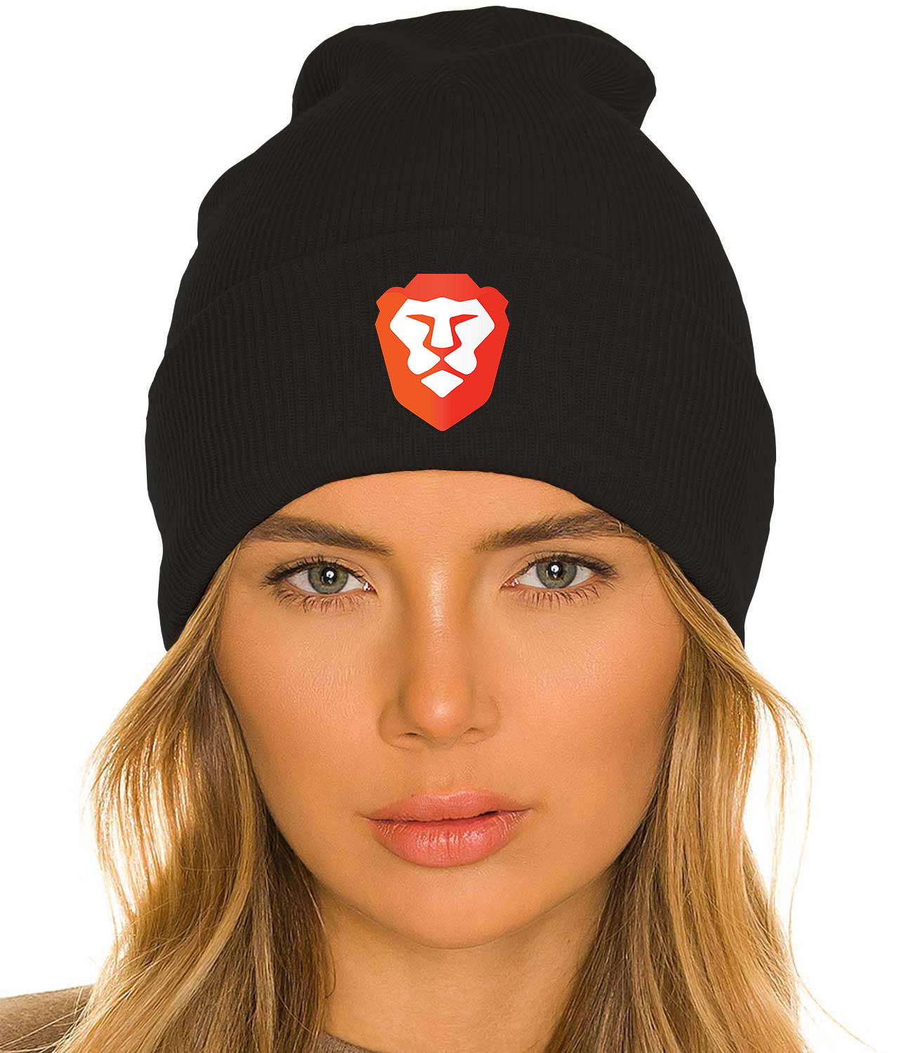Brave Symbol Logo Symbol Emblem Customized Design on 12" Cuffed Beanie Hat