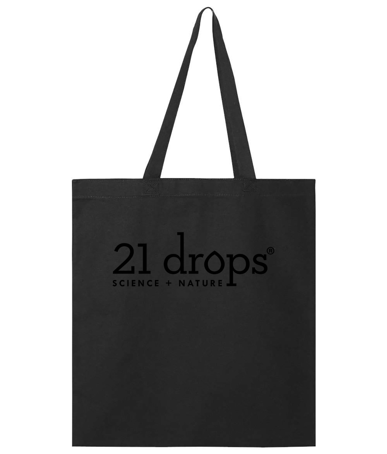 21 Drops Logo Symbol Emblem Customized Design on Promotional Tote Bag