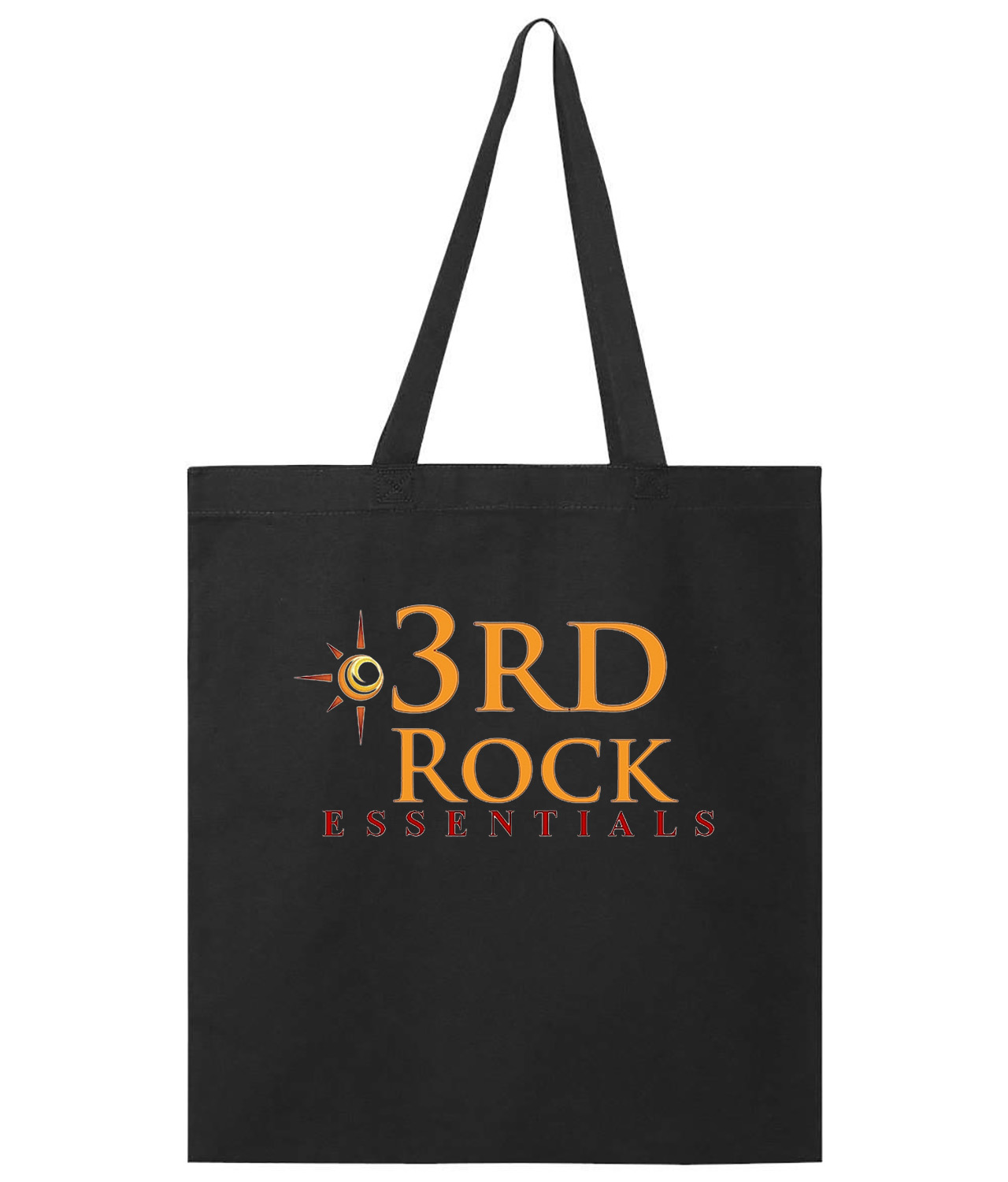 3rd Rock Essentials Logo Symbol Emblem Customized Design on Promotional Tote Bag