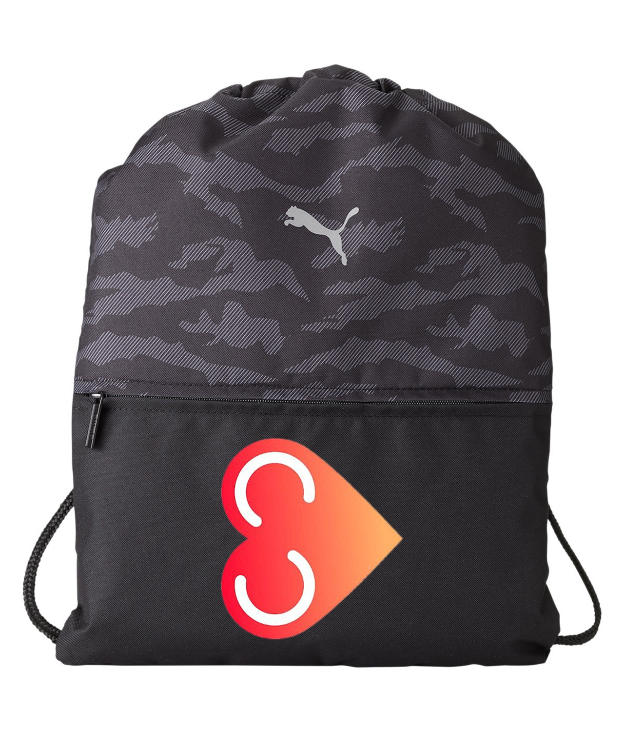 StartSomeGood Thumbnail Logo Symbol Emblem Customized Design on Camo Drawstring Backpack Bag