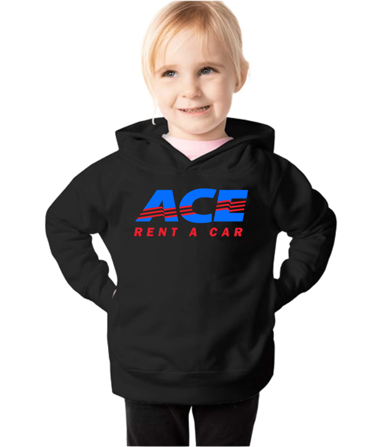 ACE Rent A Car Logo Symbol Emblem Customized Design on Toddler Pullover Fleece Hoodie