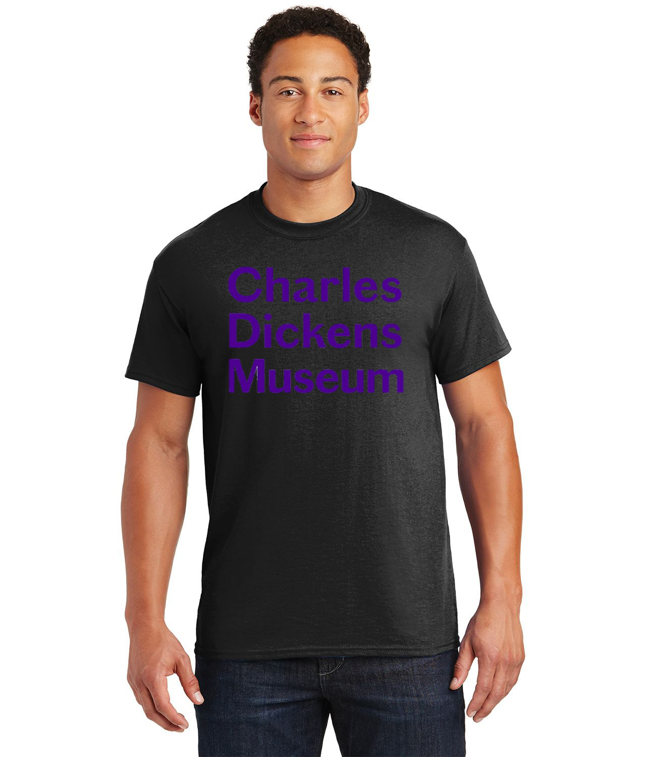 Charles Dickens Museum Color Logo Symbol Emblem Customized Design on Unisex Tshirt Tee