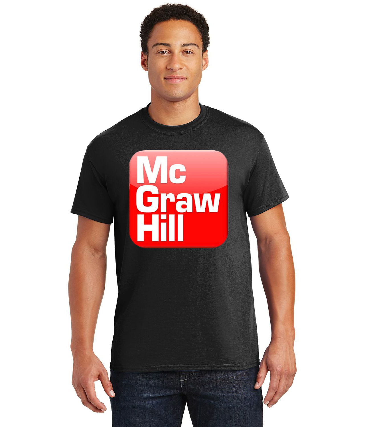 McGraw Hill Thumbnail Logo Symbol Emblem Customized Design on Unisex Tshirt Tee