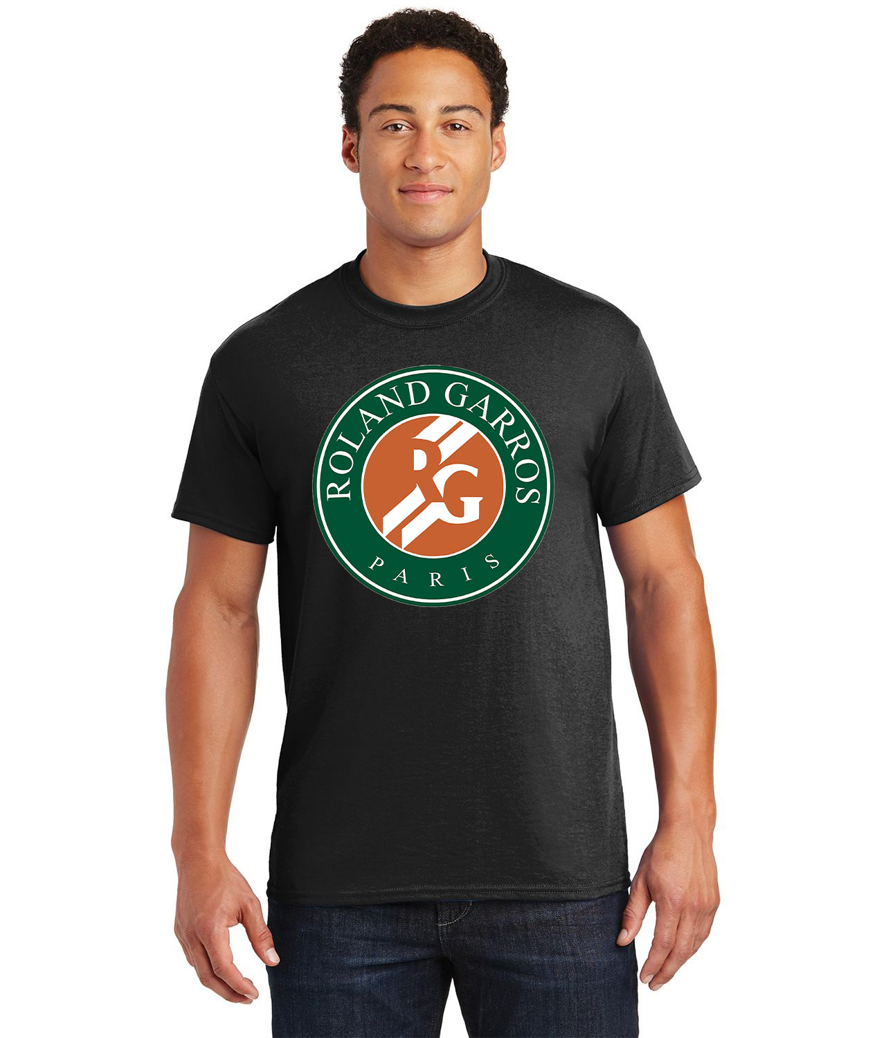 Roland Garros Logo Symbol Emblem Customized Design on Unisex Tshirt Tee