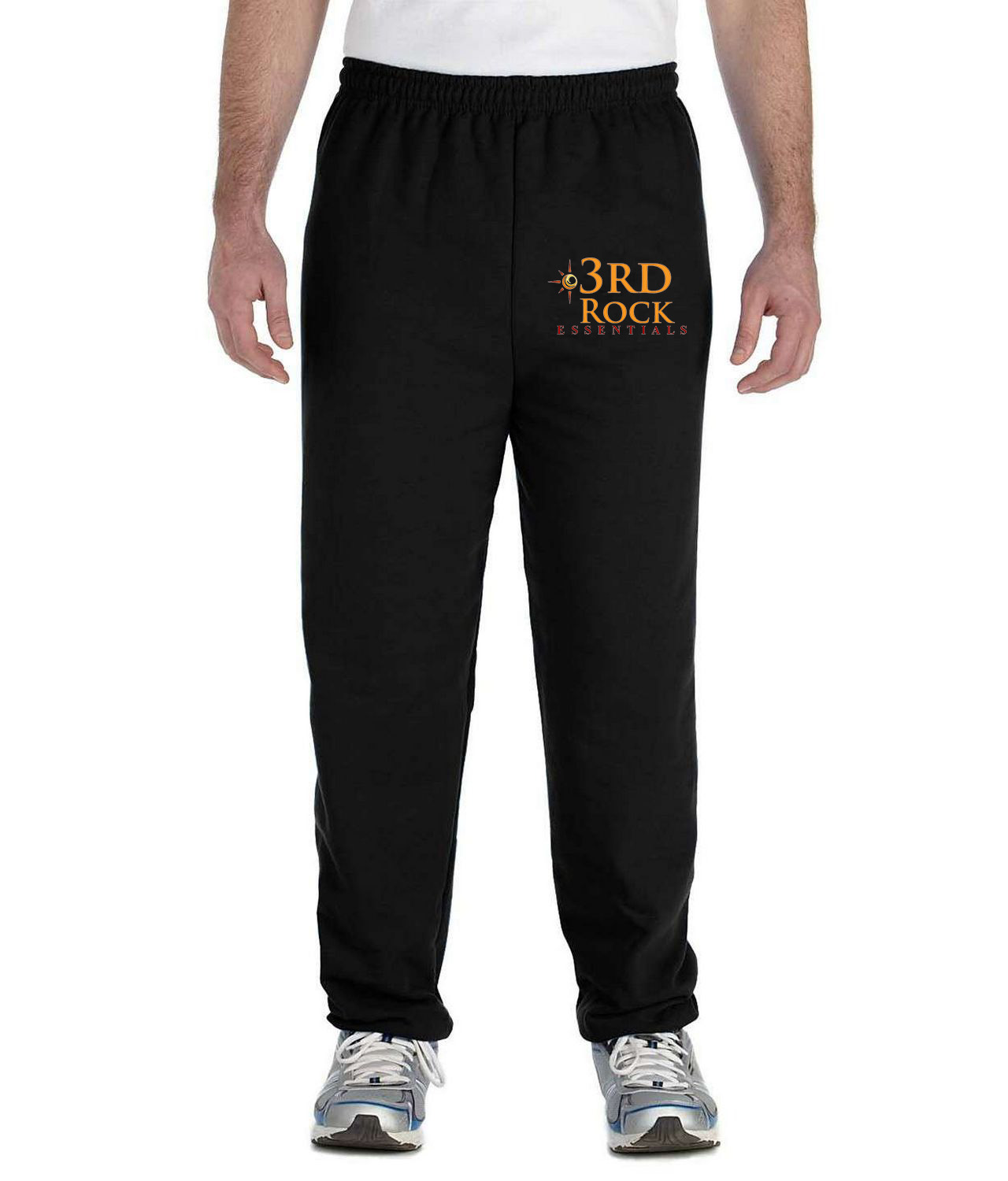 3rd Rock Essentials Logo Symbol Emblem Customized Design on Unisex Closed-Bottom Sweatpants