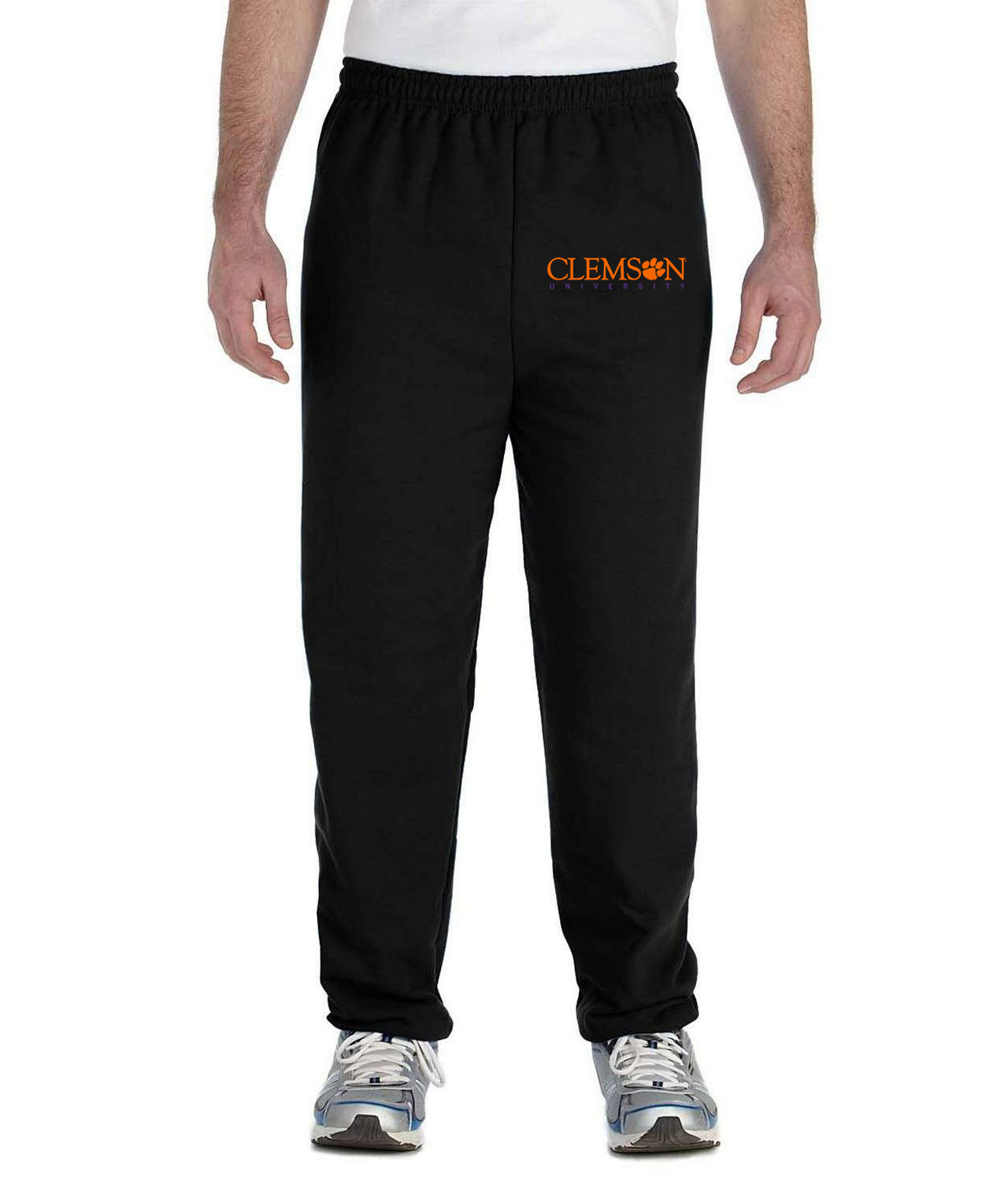 Clemson University Logo Symbol Emblem Customized Design on Unisex Closed-Bottom Sweatpants