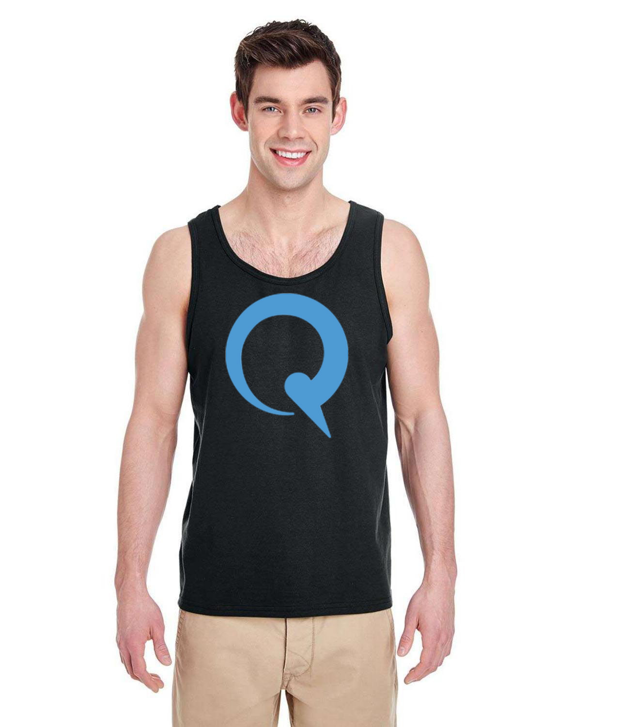 Quri Thumbnail Logo Symbol Emblem Customized Design on Unisex Tank Top