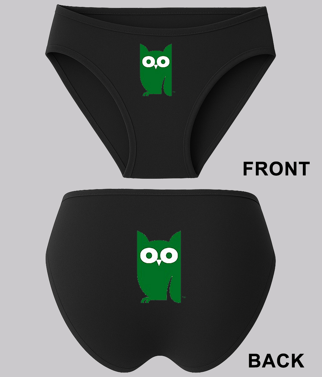 Caboo Thumbnail Icons Logo Symbol Emblem Customized Design on Women's Plus Size Bikini Brief Underwear