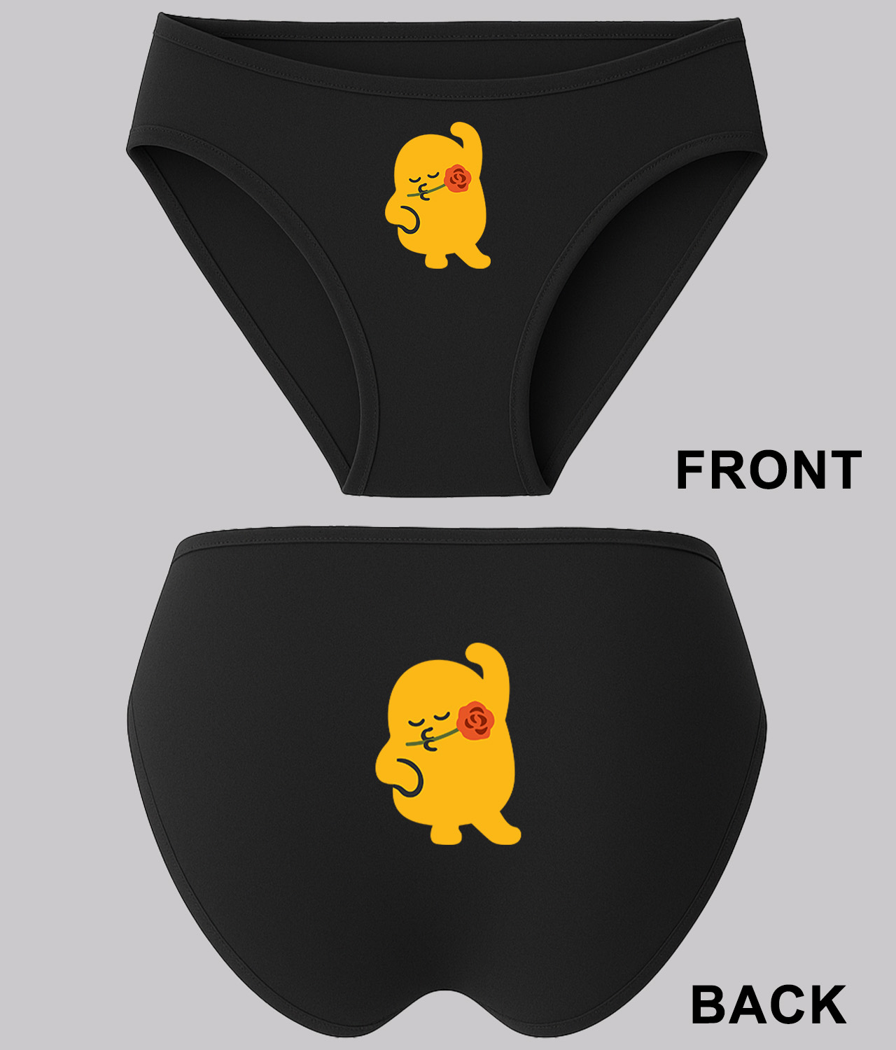 Emoji Dancing Lover Icons Logo Symbol Emblem Customized Design on Women's Plus Size Bikini Brief Underwear