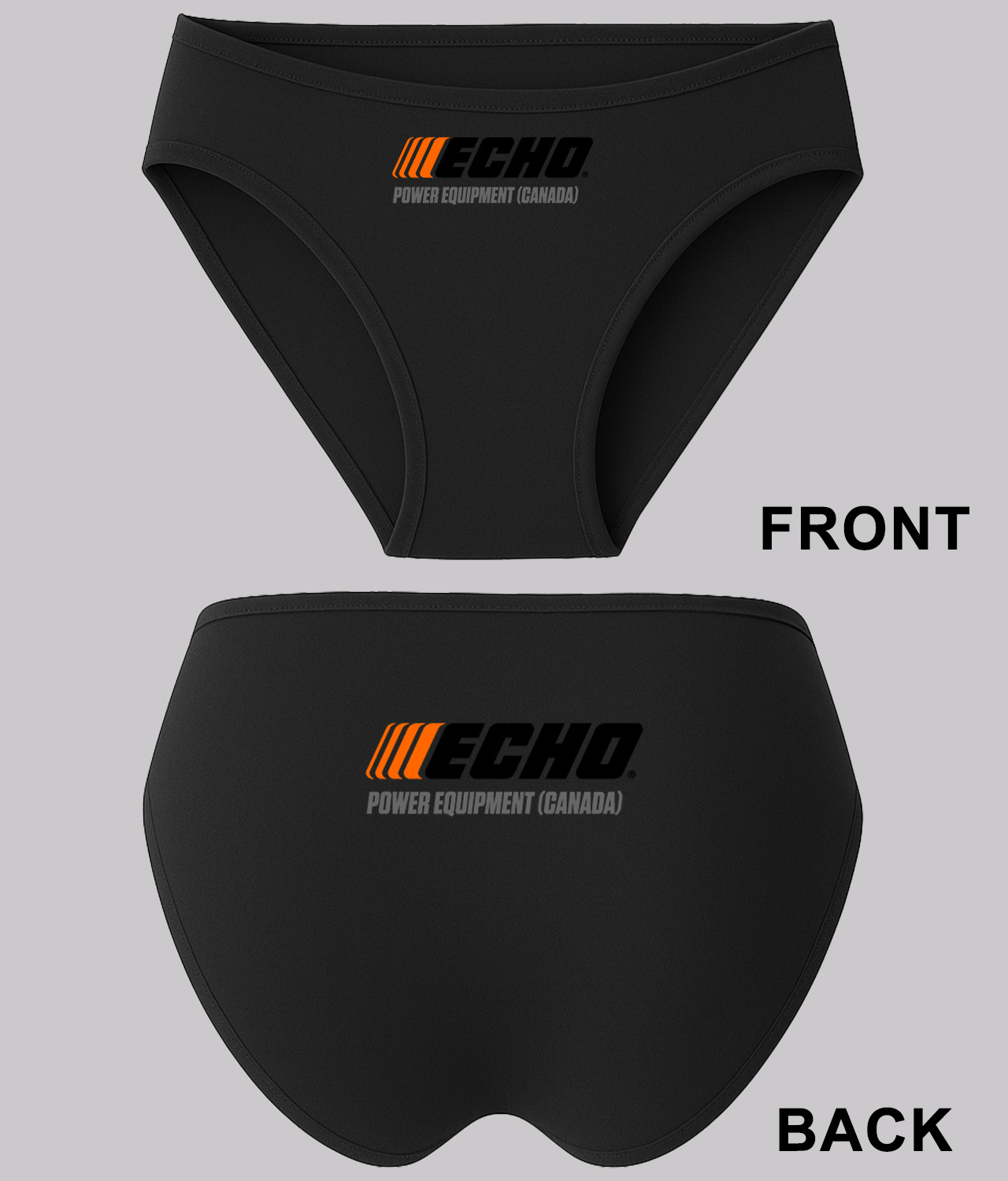 Echo Power Equipment Icons Logo Symbol Emblem Customized Design on Women's Plus Size Bikini Brief Underwear