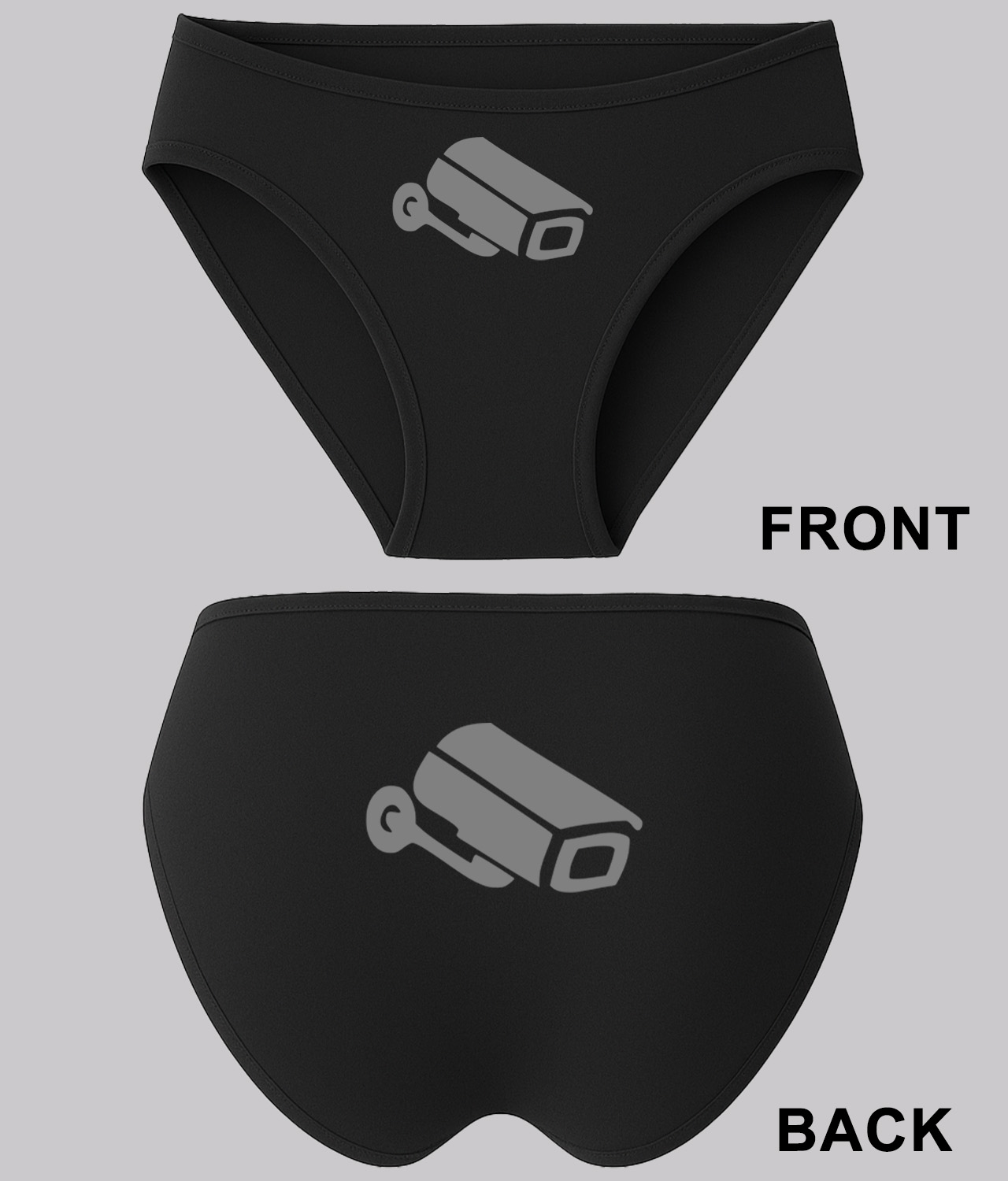 Security Camera Icon Icons Logo Symbol Emblem Customized Design on Women's Plus Size Bikini Brief Underwear