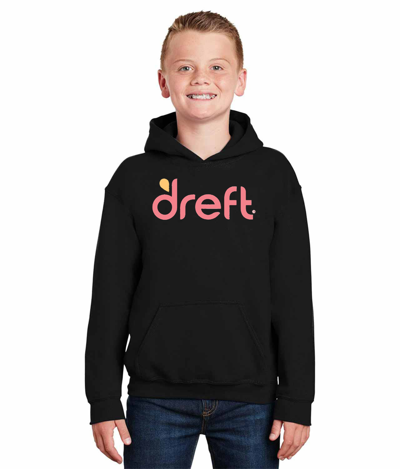 Dreft Laundry Detergent Logo Symbol Emblem Customized Design on Youth Hoodie