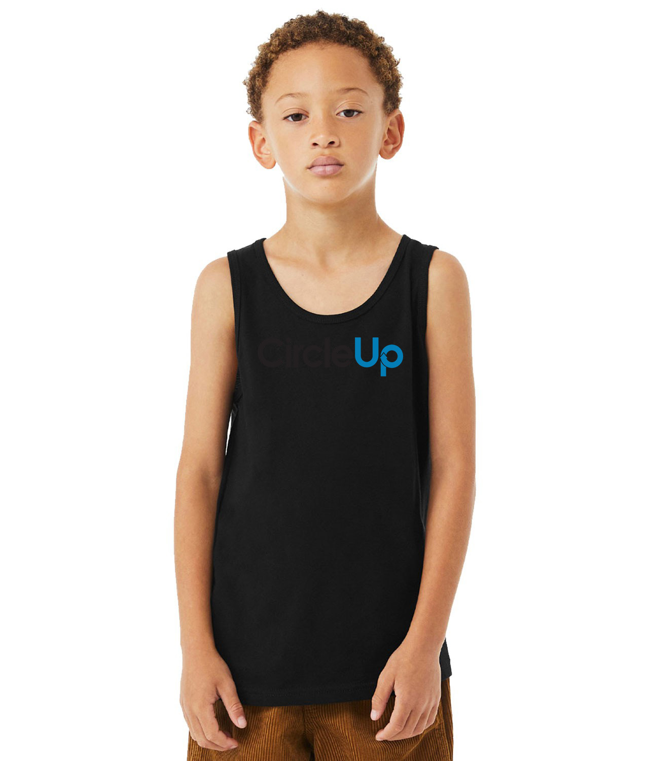 CircleUp Logo Symbol Emblem Customized Design on Youth Tank Top
