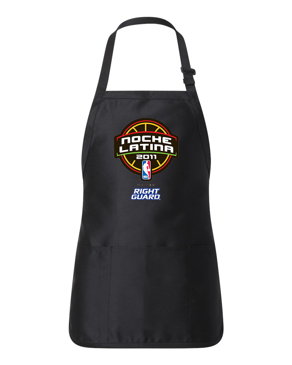 2001 NBA Noche Latina NBA Basketball Logo Customized Design on Full-Length Apron with Pouch Pocket