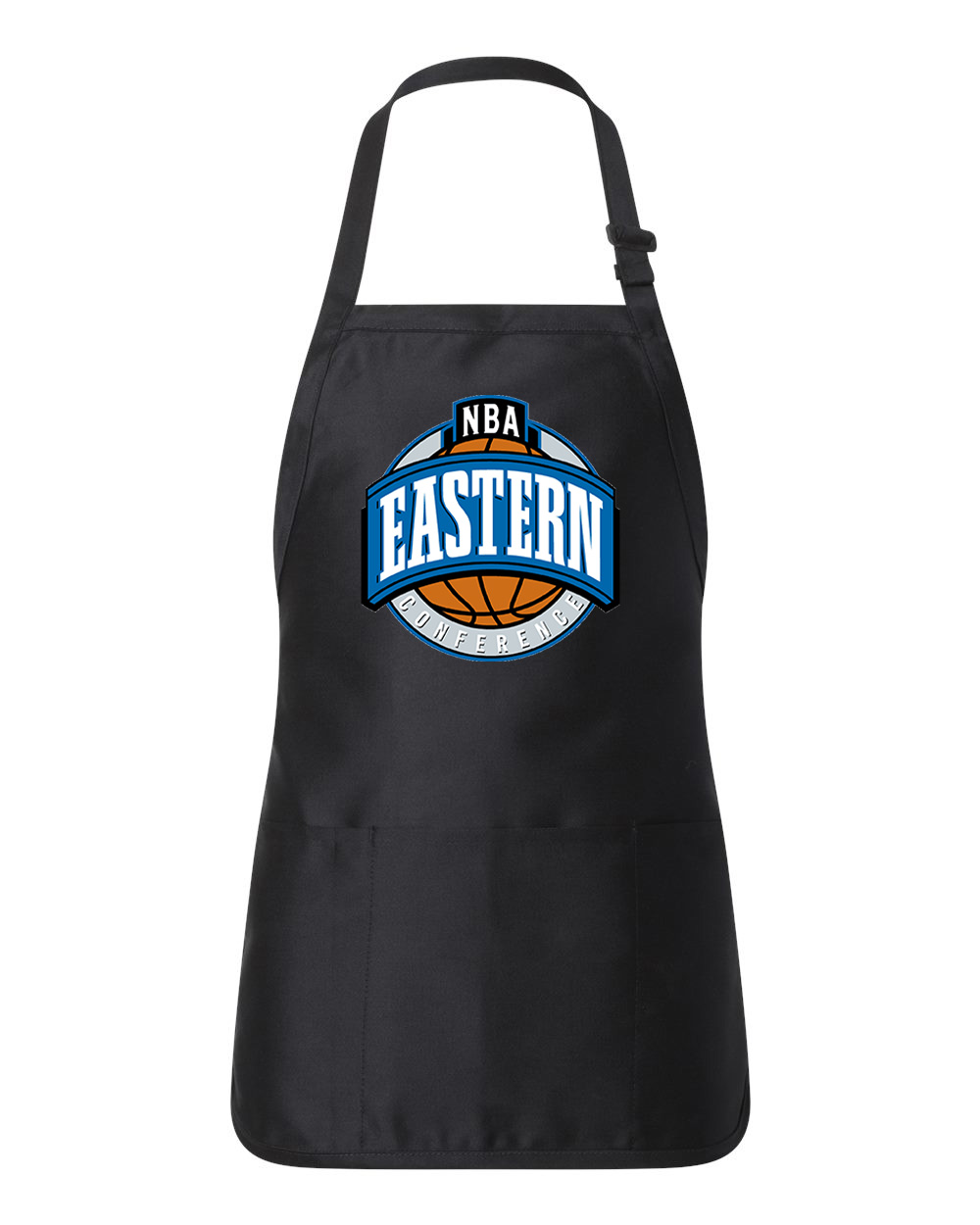 NBA Eastern Conference NBA Basketball Logo Customized Design on Full-Length Apron with Pouch Pocket