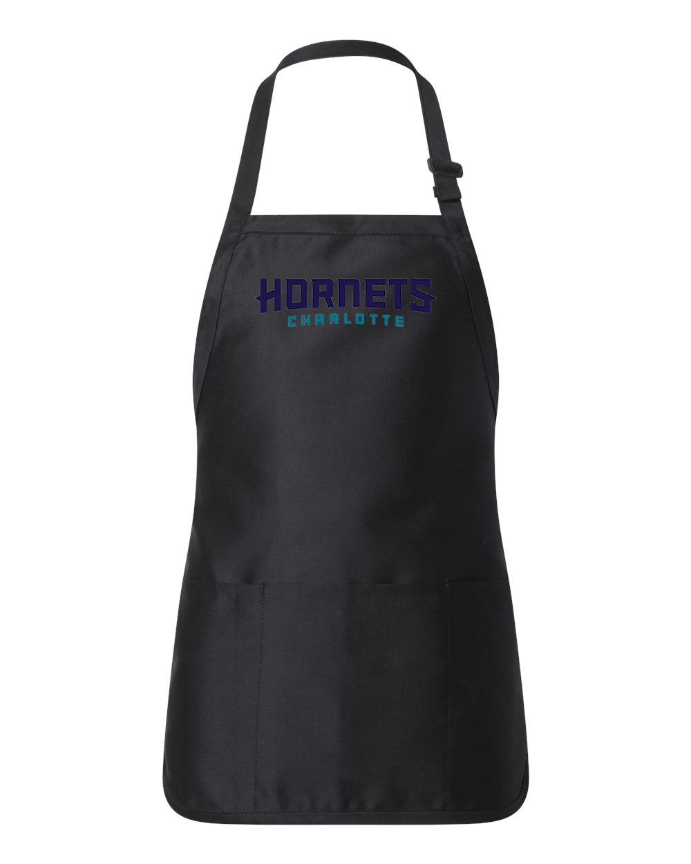 Charlotte Hornets 2014 2 NBA Basketball Logo Customized Design on Full-Length Apron with Pouch Pocket
