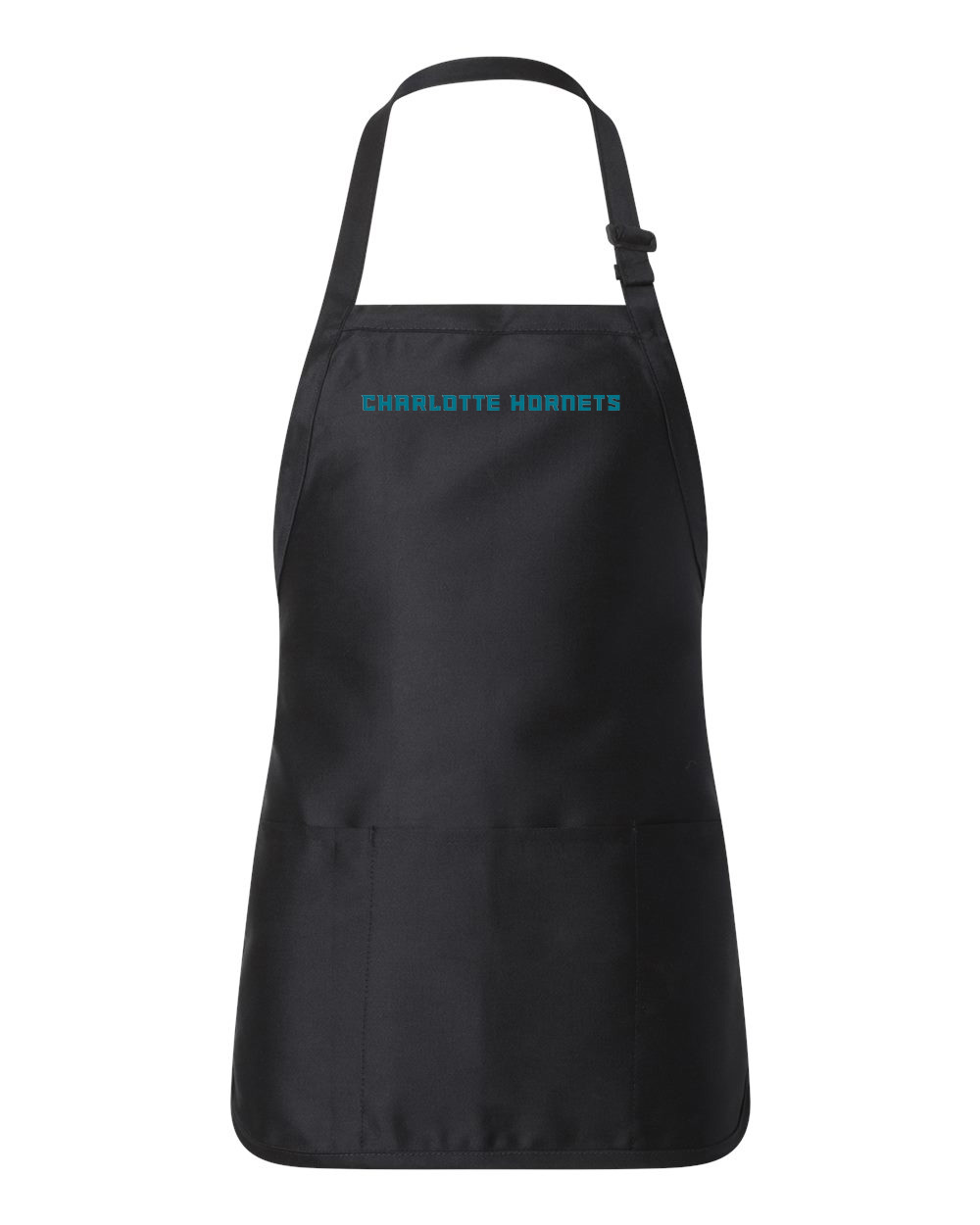 Charlotte Hornets 2014 4 NBA Basketball Logo Customized Design on Full-Length Apron with Pouch Pocket
