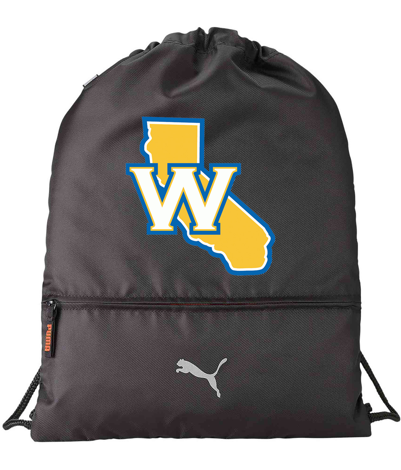 San Francisco Warriors Alternate Logo 2010 4 NBA Basketball Logo Symbol Emblem Customized Design on Lightweight Drawstring Backpack Bag