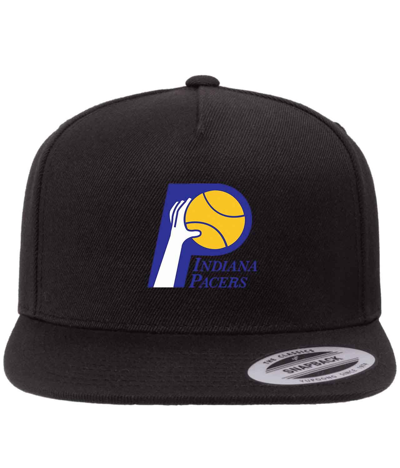 Indiana Pacers 1976 1990 NBA Basketball Logo Customized Design on Wool 5-Panel Cap Hat