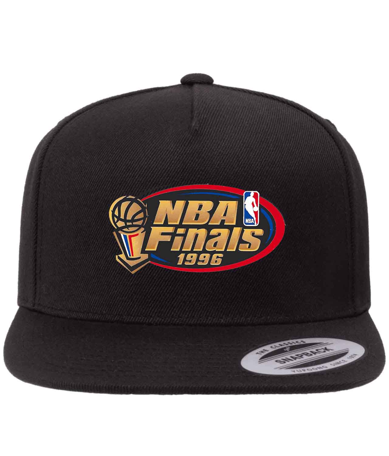 1996 NBA Finals NBA Basketball Logo Customized Design on Wool 5-Panel Cap Hat
