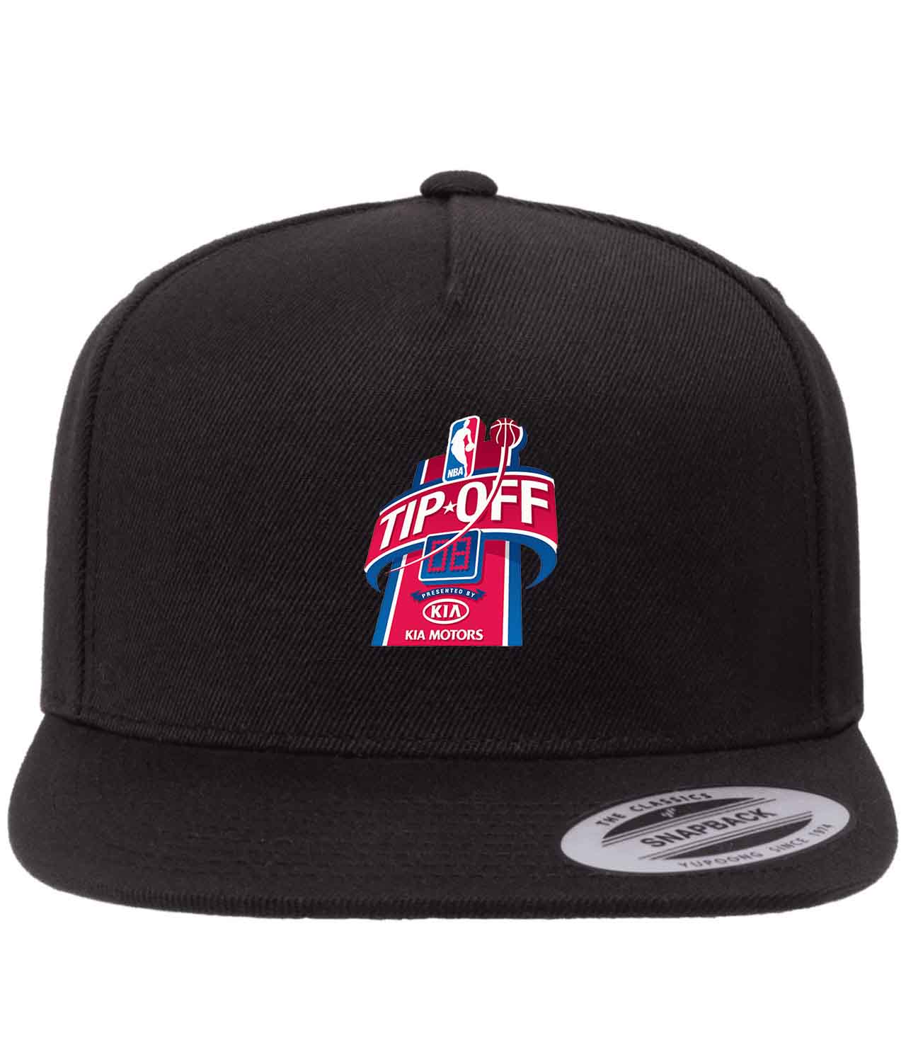 NBA Tip Off 2008 NBA Basketball Logo Customized Design on Wool 5-Panel Cap Hat