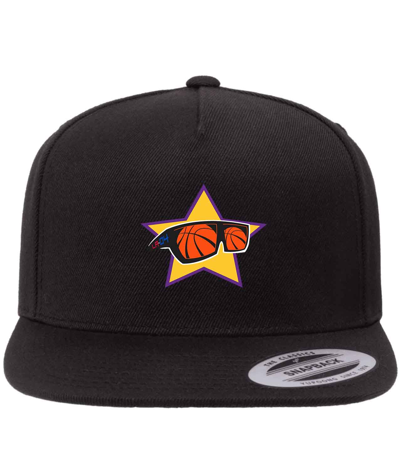NBA All-Star Game Alternate Logo LA -04 NBA Basketball Logo Customized Design on Wool 5-Panel Cap Hat