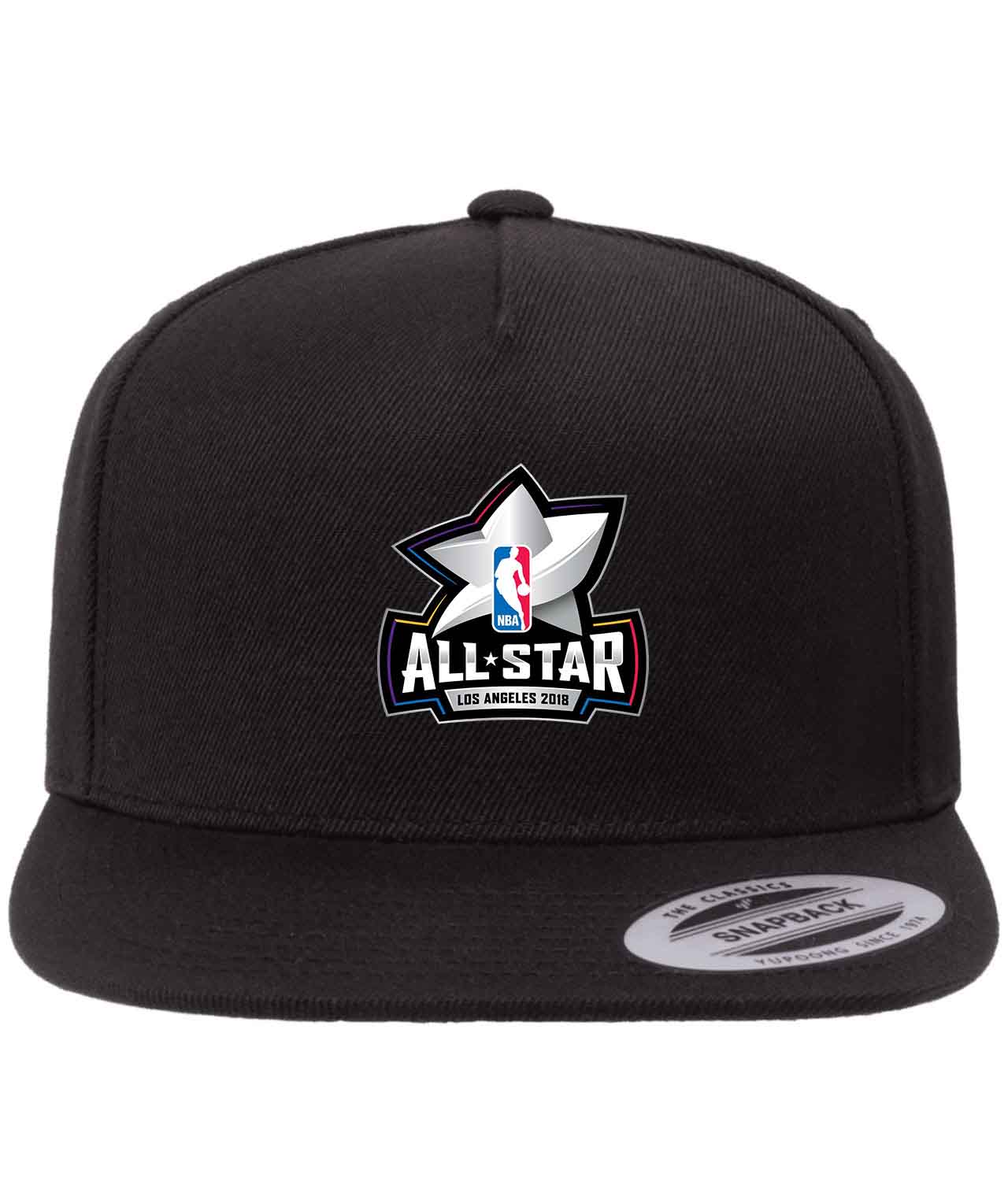 2018 NBA All-Star Game Los Angeles NBA Basketball Logo Customized Design on Wool 5-Panel Cap Hat