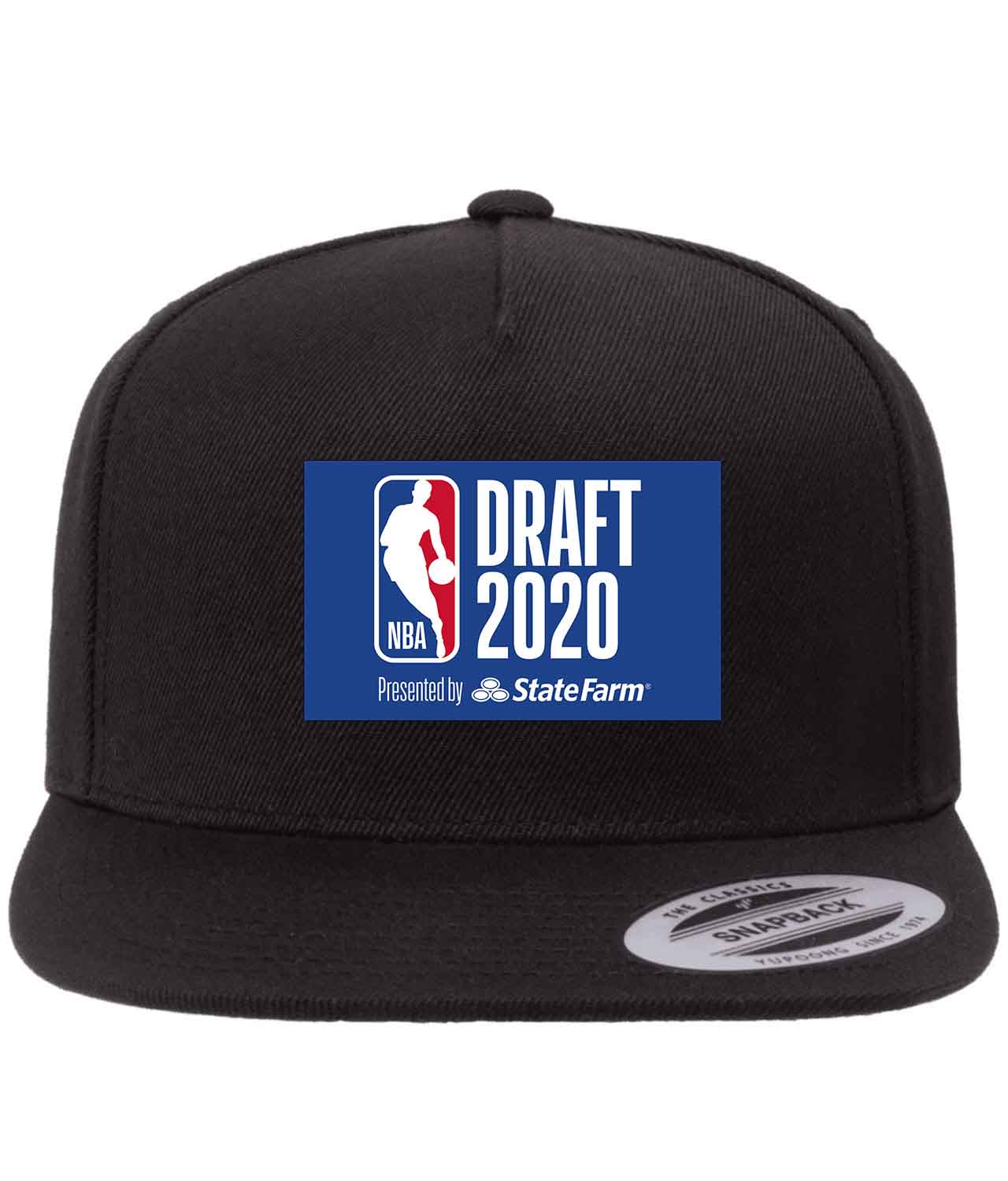 2020 NBA Draft Blue NBA Basketball Logo Customized Design on Wool 5-Panel Cap Hat
