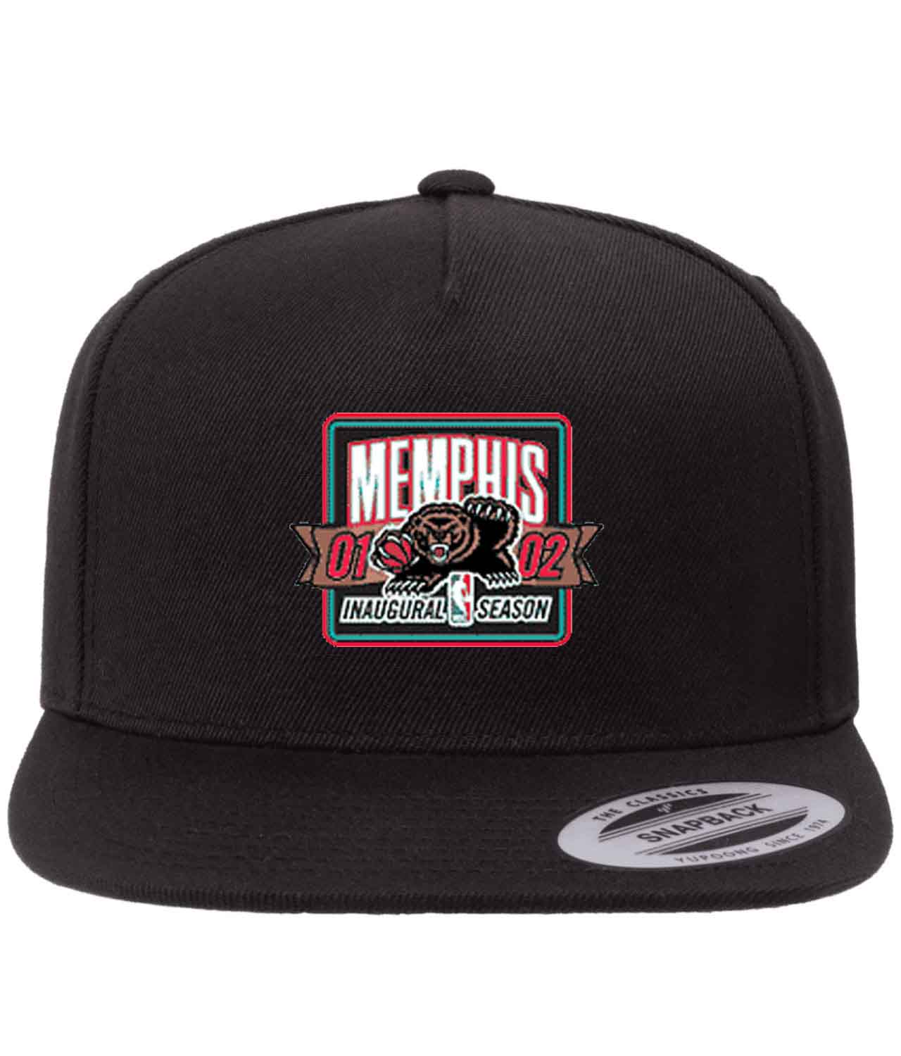 Memphis Grizzlies Anniversary 2001 NBA Basketball Logo Customized Design on Wool 5-Panel Cap Hat