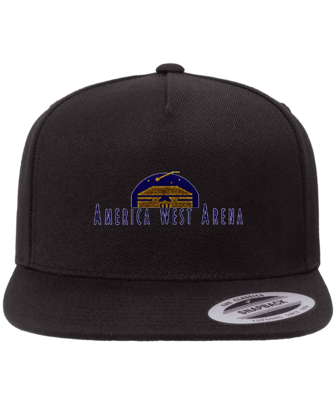 Phoenix Suns America West Arena Stadium NBA Basketball Logo Customized Design on Wool 5-Panel Cap Hat