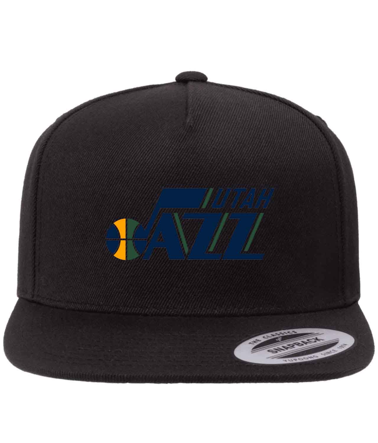 Utah Jazz 2016 NBA Basketball Logo Customized Design on Wool 5-Panel Cap Hat