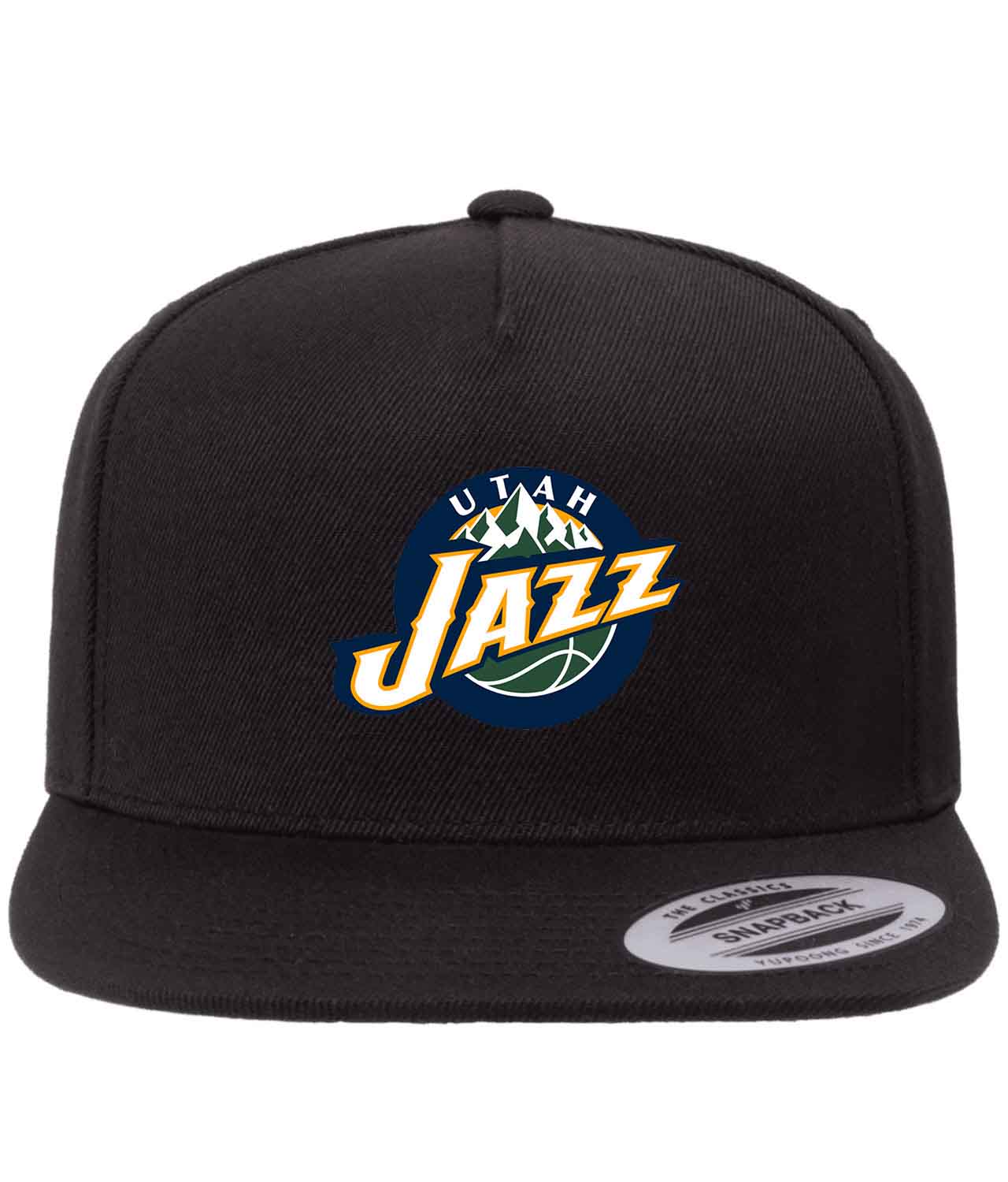 Utah Jazz Dark 2010 3 NBA Basketball Logo Customized Design on Wool 5-Panel Cap Hat