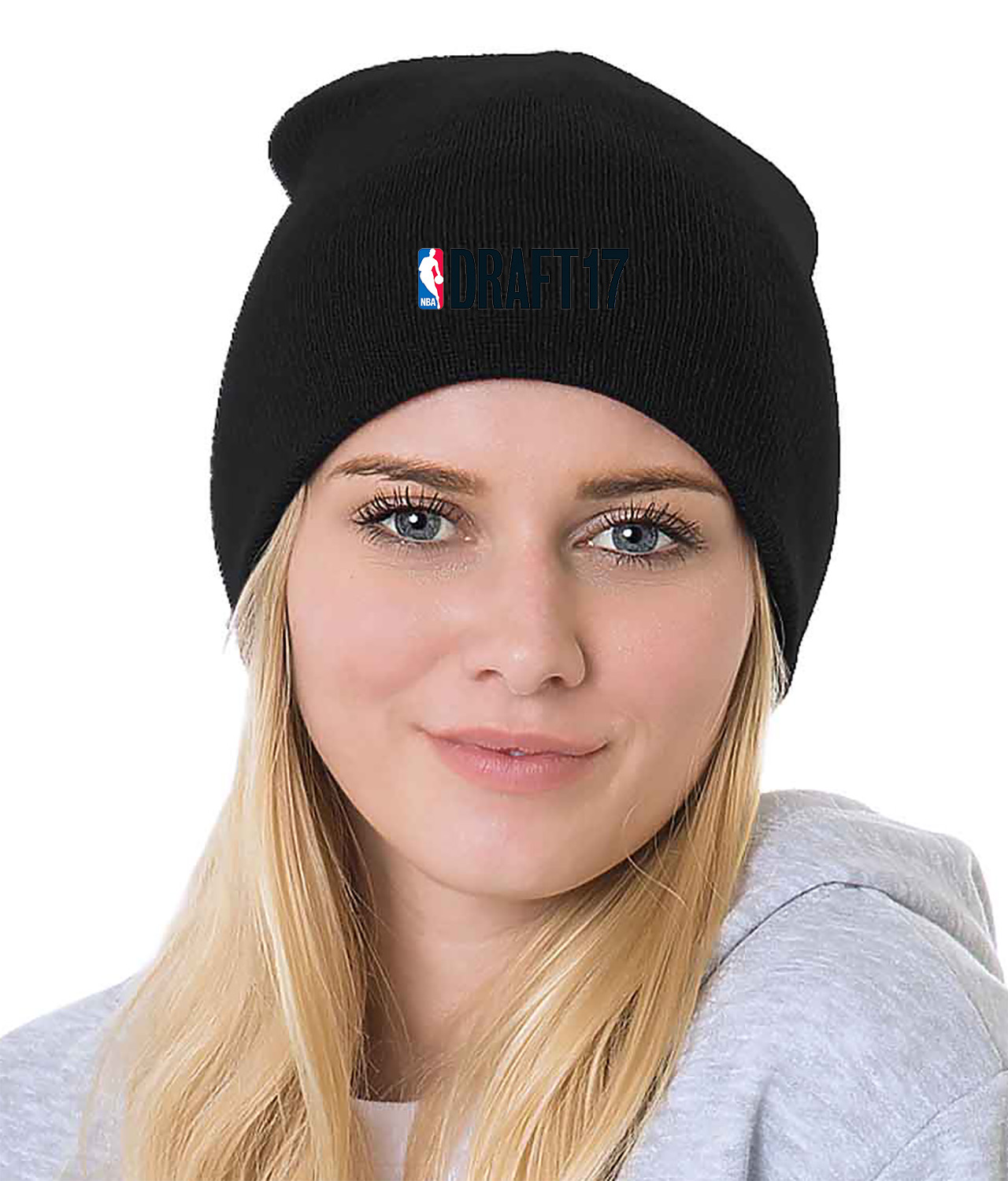 2017 NBA Draft NBA Basketball Logo Symbol Emblem Customized Design on 8" Beanie Hat