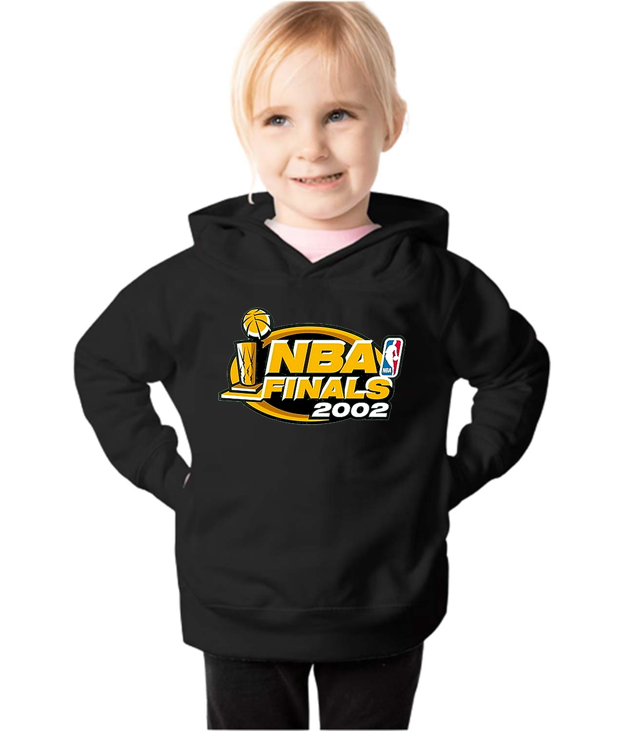 2002 NBA Finals Los Angeles Lakers vs New Jersey Nets NBA Basketball Logo Symbol Emblem Customized Design on Toddler Pullover Fleece Hoodie
