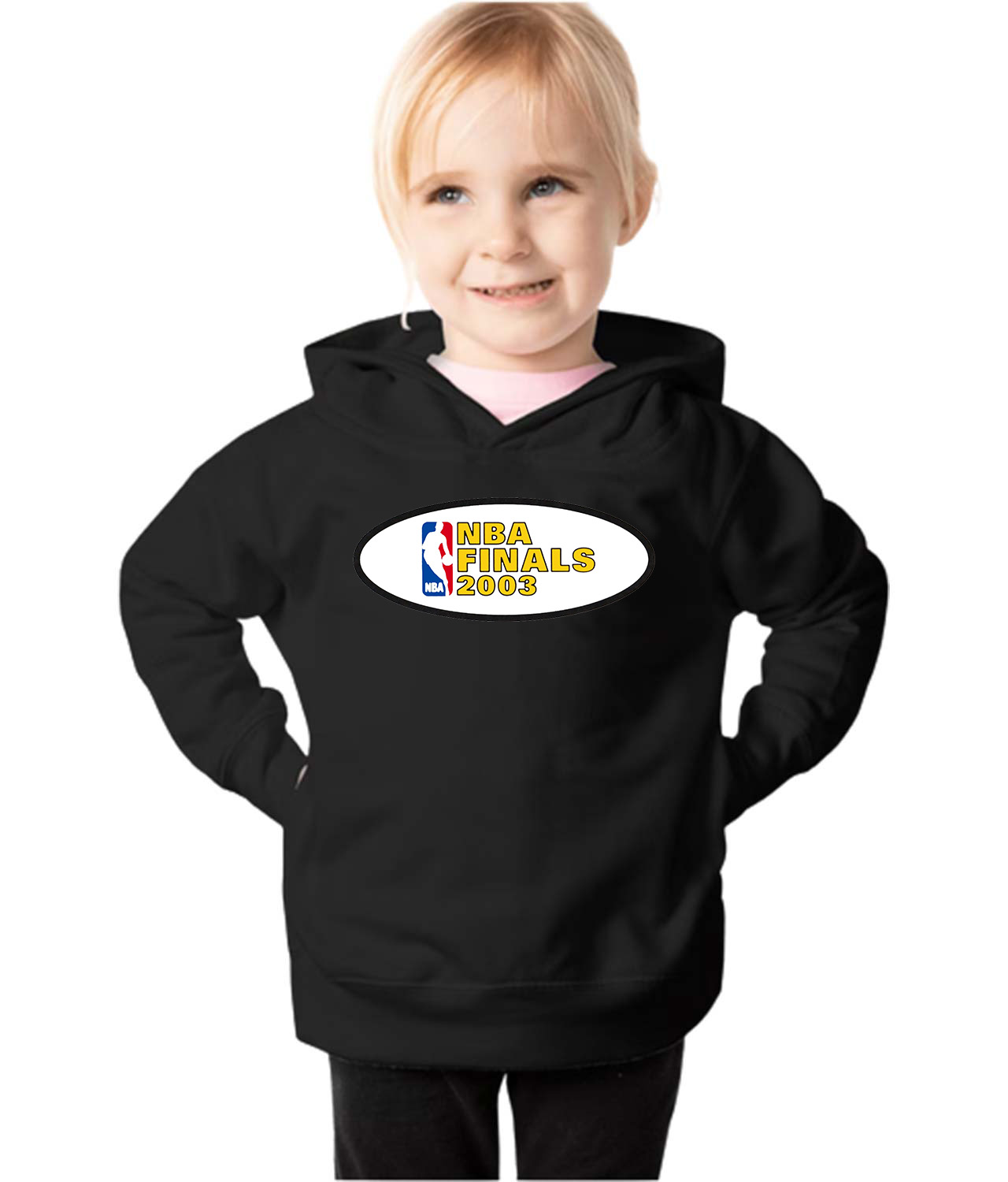 2003 NBA Finals NBA Basketball Logo Symbol Emblem Customized Design on Toddler Pullover Fleece Hoodie