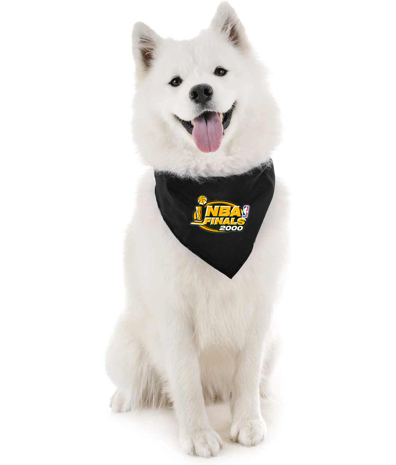 2000 NBA Finals Los Angeles Lakers vs Indiana Pacers NBA Basketball Logo Symbol Emblem Customized Design on Doggie Puppy Dog Bandana