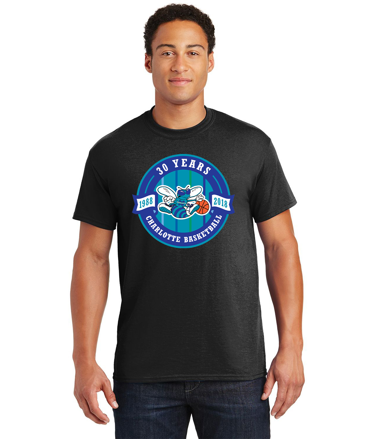 Charlotte Hornets 30th Anniversary NBA Basketball Logo Customized Design on  Unisex Tshirt Tee