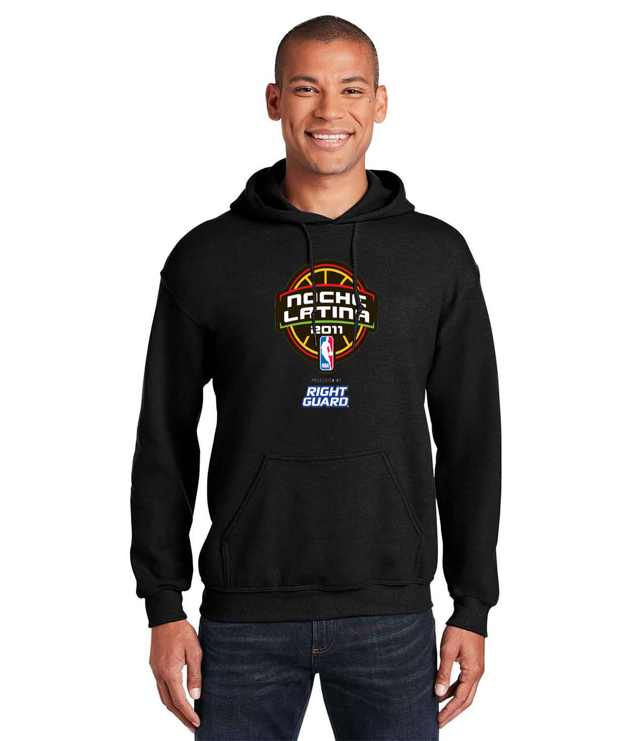 2001 NBA Noche Latina NBA Basketball Logo Customized Design on Unisex Hooded Sweatshirt