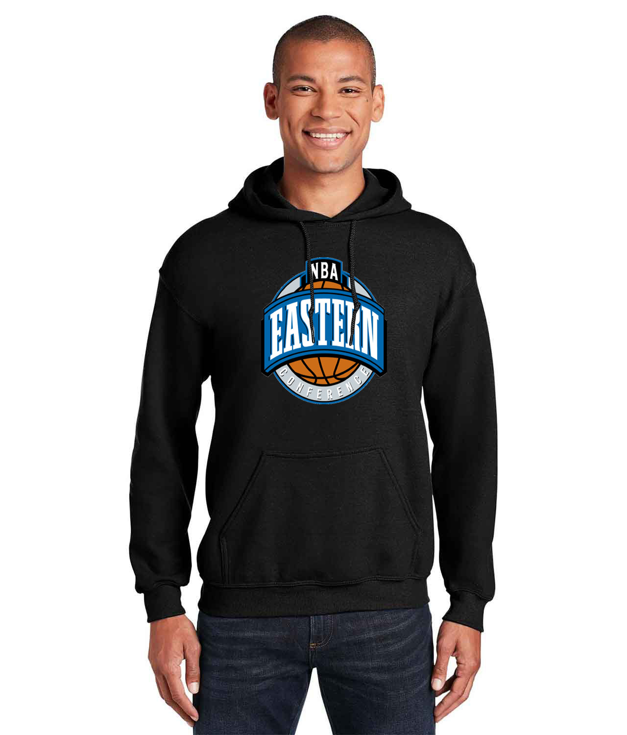 NBA Eastern Conference NBA Basketball Logo Customized Design on Unisex Hooded Sweatshirt