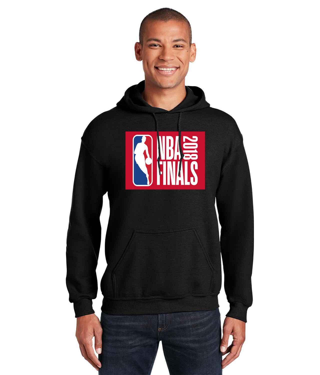 2018 NBA Finals NBA Basketball Logo Customized Design on Unisex Hooded Sweatshirt